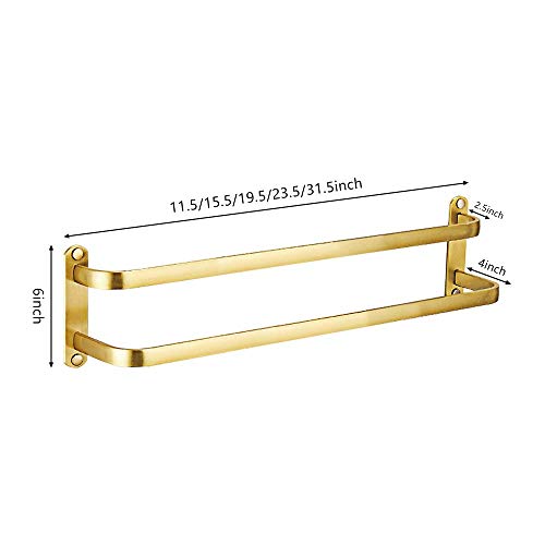 Porte-serviette double couche 80cm pour optimiser le séchage et ranger la salle de bain