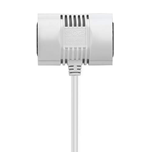 Rallonge câble MutecPower prise Schuko coudée 2 voies 15m