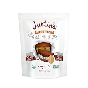 Justin\\\'s, Mini Peanut Butter Cups, Milk Chocolate, 4.7 oz