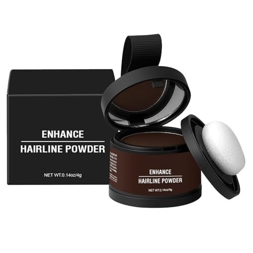 Hairline Powder Root Cover Up - Waterproof Hair Root Concealer Powder With Applicator, Instant Hairline Filler For Gray Coverage Hair Volume Boost, Long Lasting Haiir Texture Powdere For Men Women