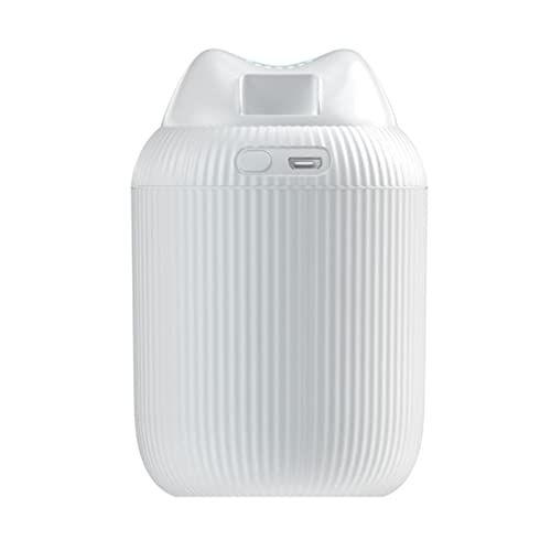 CNSMCWG Lovely Pet Luftbefeuchter 220 ml süße Katze stumm kühlen Nebel Aroma Luft Öl Diffusor romantische Farbe LED Lampe USB Humidificador (Color Name : White) Cover