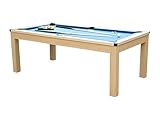 Vente-unique-Mesa transformable - Billar y Ping-Pong Balthazar - 213x112x81.5 cm - Azul