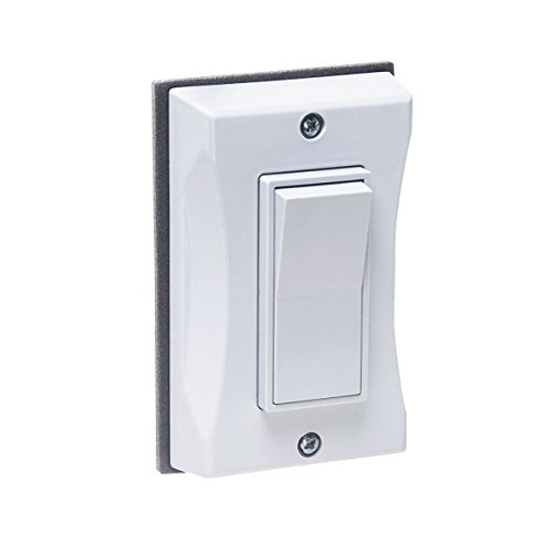 BELL 1-Gang White Decorator Switch Weatherproof Light Switch Cover 5123-1, Outdoor Rocker Switch Cover, Scratch-Resistant Polycarbonate Weatherproof Cover