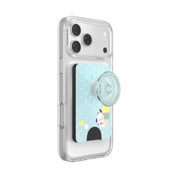 Image of PopSockets Phone Wallet for MagSafe, Phone Card Holder with Grip, Hello Kitty - Pochacco