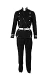 Mtxc Men's Seraph of The End Cosplay Costume Yuichiro Hyakuya Military Uniform Size Large Black