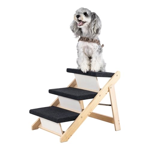 Mewang 2-in-1 Foldable Dog Stairs