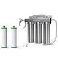 Waterdrop P1-2 and TST-UF 0.01?m Ultra-Filtration Under Sink Water Filter, Stainless Steel, 5X Service Life,Remove 99.99% of Cont?minants Larger Than 0.01?m