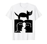 Papierschneiden von Jad Fair Papierzuschnitt Happiness von Jad Fair T-Shirt
