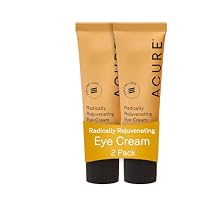 Acure Radically Rejuvenating Eye Cream - Under Eye Cream for Dark Circles & Wrinkles, Firming & Hydrating Treatment to Brighten, Anti Aging Moisturizer for Hydration with CoQ10-1 fl oz 2 Pack
