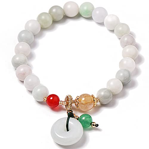 Bracelet émeraude jade perlé à porter au quotidien pour femme