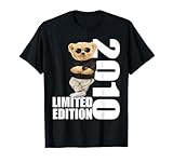camiseta 2010 u de chile Edición limitada 2010 motivo oso con oso cumpleaños 2010 diseño vintage 2010.