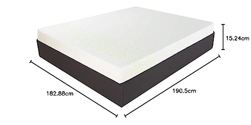Image of Duroflex Kaya - Organic Cotton Fabric 6 Inch King Size Latex Foam Mattress (75 X 72 X 6)