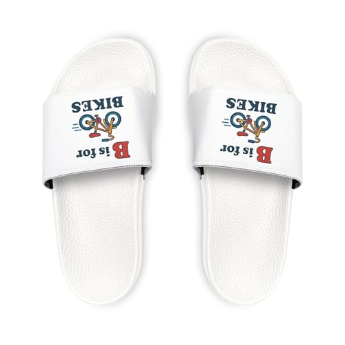 “B is for Bikes” Kids Slide Sandals – Fun Summer Footwear for Little Cyclists