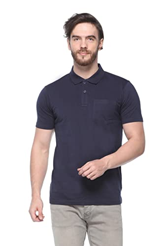 Image of HUMBERT Men's Polo Regular Fit Half Sleeve Solid T-Shirt(Pack of 2 T-Shirts)-$ulticoloured