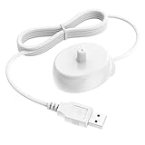 Powice Ladegerät für Oral B Elektrische Zahnbürste Pro Smart Genius Serie, USB Ladegerät für Braun Oral-B Elektrische Zahnbürste, Induktive Ladebasis Reise-Ladestation,Tragbares Reiseladegerät Zubehör