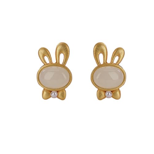 Boucles d'oreilles Argent S925 avec Jade Blanc Naturel pour Femme Adepte Yoga