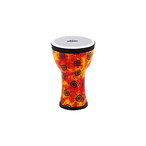 Nino Percussion Elements Mini Djembe - Kleines Musikinstrument für Kinder ab 3 Jahren - Durchmesser 6 Zoll - Kunststoff, Mehrfarbig (NINO-EMDJ-SU)