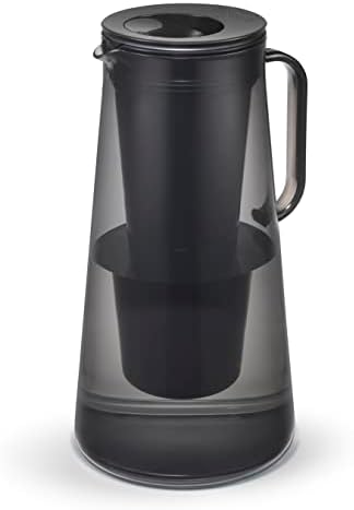 LifeStraw Home – Water Filter Pitcher, 10-Cup, Obsidian, BPA Free Designed for Everyday Protection Against Bacteria, parasites, microplastics, Lead, Mercury, PFAS and a Variety of Chemicals