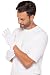 Coolibar UPF 50+ Unisex Sun Gloves - Sun Protective (Medium- White)