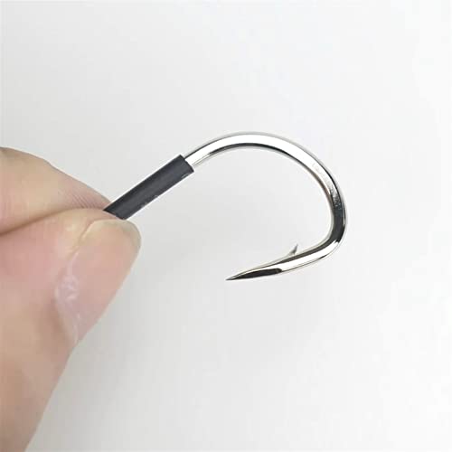 HNHYNSY Angelhaken 20 Teile/Beutel Angelhaken Super Harte und scharfe Offsethaken abgeflacht Korrosionskorrosion… – Bild 5