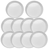 SUPVOX Set da 10 Vassoi Portaoggetti Rotondi 6 CM Diametro, Piastra di Smistamento Perdiamanti e Perline, Contenitori Resistenti All’Abrasione per Lavori Strass e Colla, Accessori