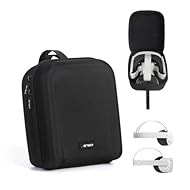 Sencillo y compacto, fácil de guardar, ideal para viajar. Tenga en cuenta que este funda NO se ajusta a la correa Elite oficial ni a ninguna otra correa Elite, ya que es más pequeño que otros estuches de almacenamiento para auriculares VR. Su dura ca...