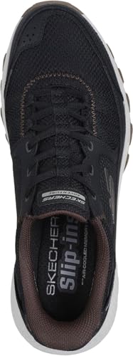 Skechers - Mens Dynamite at - Escapar Slip On Shoes, Color Black/Brown, Size: 7.5 M US2