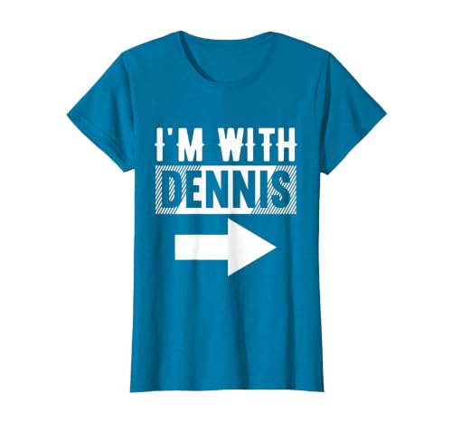 I'm with Dennis T-Shirt for Dennis T-Shirt, Women, Sapphire Blue, 3X-Large