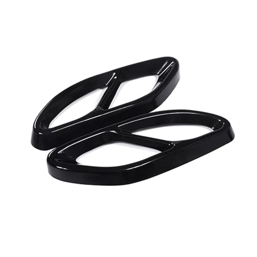 Tuyau d'échappement Benz GLC W205 W213 C207 accessoire acier noir brillant 2PCS