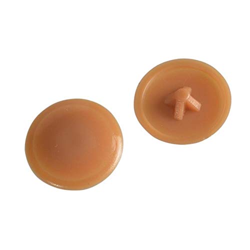 ForgePack Pozi Compatible Cover Caps | No. 6-8's | Light Brown, Plastic | Pack 50