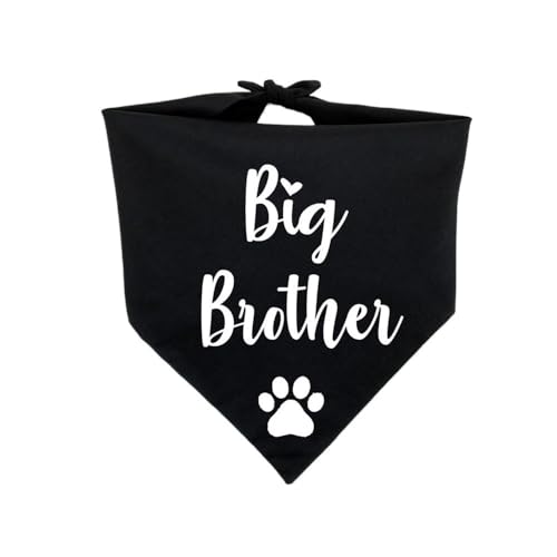 MAKOMAKI Pañuelo tipo bandana para hermana mayor, para bebé, anuncio de nacimiento, sesión de fotos de maternidad, decoración natural de fiesta (negro negro)