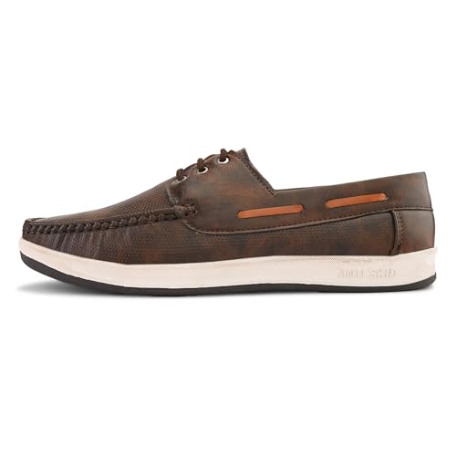 Image of Centrino Driving Loafers for Man | Shoes for Men Stylish | Casual Slip-On Moccasins | Cushioned Insole | Lightweight Comfortable Mens Loafer Shoes | Hand-Stitched Design | Slip On Shoes for Man Outings (9494)