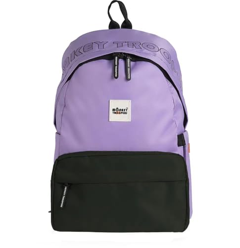 Image of MONKEY TROOPERS Shaggy Plus Backpack, Water-Resistant, 15 Inch Laptop Compartment, Quick Access & Zippered Pockets, 16L Capacity