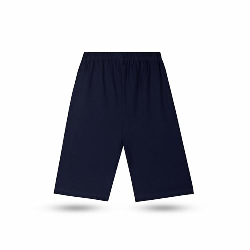 Image of T2F Girls Cotton Cycling Shorts Pack of 5 | Soft Stretch Knee Length Shorts | Comfortable for Kids
