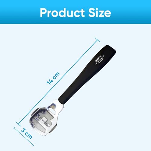 Image of YNR Callus Remover for Feet - Foot File Corn & Callus Remover, Pedicure Tool Includes 10 Replacement Heads, Heel Scrubber & Scraper, Corn Remover for Feet | (Black)