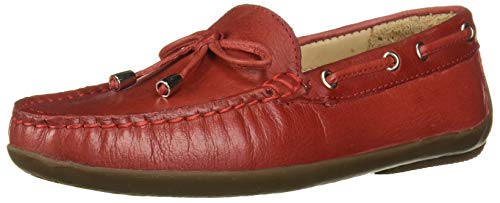Image of Driver Club USA Kids' Genuine Leather Made in Brazil Nantucket 2.0 Tiebow Driver Loafer