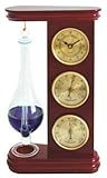 Ambient Weather WS-YG720 Thermometer, Liquid Barometer, Hygrometer and Clock Weather Station