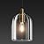 YIOSI Brass Pendant Light Fixtures, Crystal Modern Pendant Lights, Indoor Pendant Light for Kitchen Island Dining Room Living Room Bedroom Bathroom, E12 Bulb Included