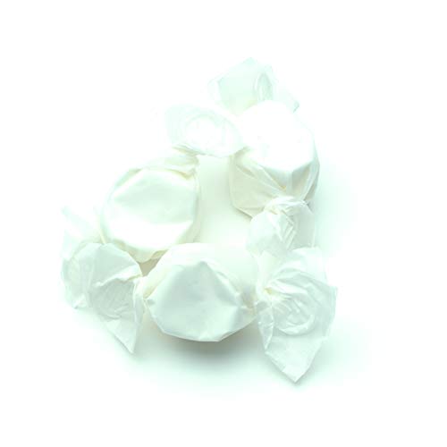 Sweet Candy Company Salt Water Taffy Individually Wrapped - Salt Water Taffy Candy Bulk, Old Fashioned Vanilla Flavor, Soft and Chewy, Single Flavor Assortment - 3 lb Bag, Vanilla Flavored