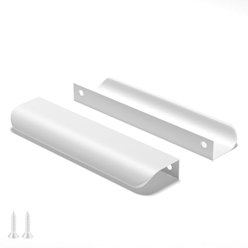 goldenwarm modern white finger pull for cabinet edges