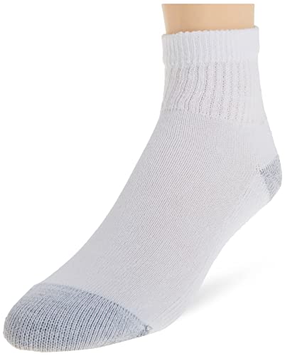 Hanes womens Plush Soft Cushioned Heel Athletic Ankle Socks