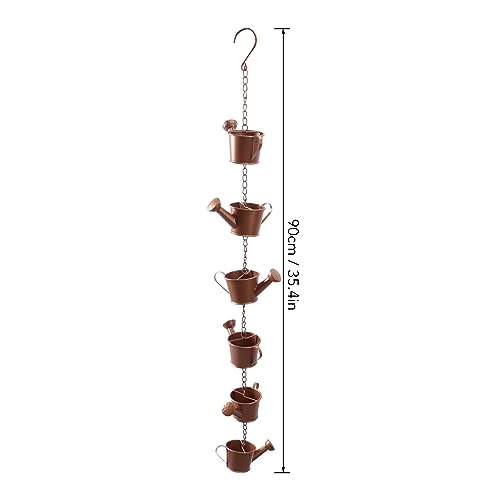Corrente De Chuva Para Chaleira, Elegante Metal Estável Pendurado Corrente De Chuva Para Decoração D