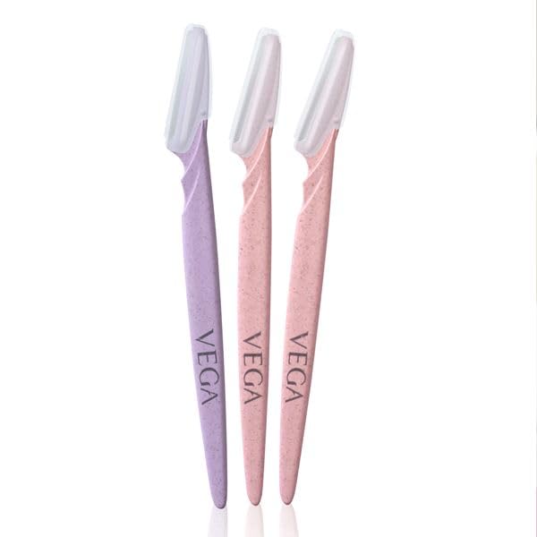 MAYANSH VEGA FANCY Face Razor for Women Facial Hair | Painless Facial Hair Removal | Eyebrow Shaper | For Eyebrows, Upper Lip, Forehead, Peach Fuzz, Chin and Sideburns | Dermaplaning Tool 3PC IN 1 SET (B0CW3LXX35) Amazon Price History, Amazon Price Tracker