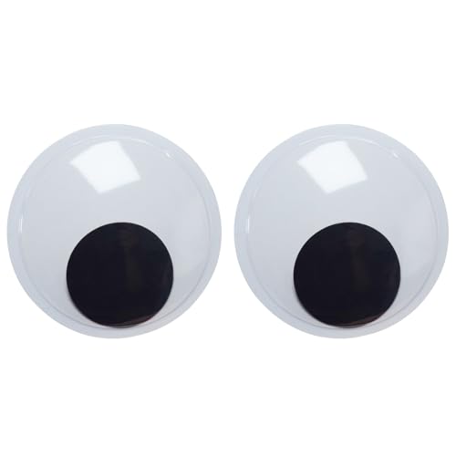humyeam 7.5 Inches Giant Googly Eyes 2 Pcs Large Wiggle Eyes Self Adhesive for DIY Craft Decorations and Christmas Ornaments