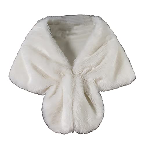 ZEZKT Femmes Faux Fourrure Poncho Cape, Spring Automne Faux Faux Fourrure Chauve-souris Batwing Tops Soleil Wrap Soirée Partie de soirée Élégante longue manteau de manteau de châle