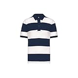Ray Zweifarbiges Streifen Polohemd - Farbe: Navy/White - Größe: XXL