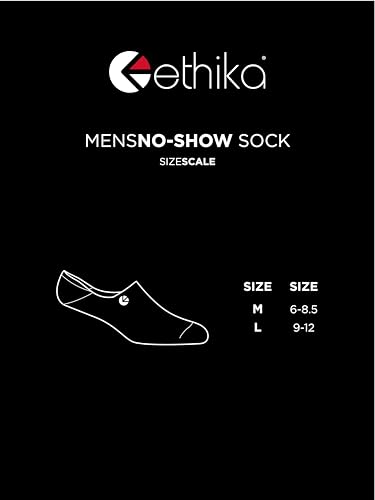 Ethiks Men's No Show Sock | Black4