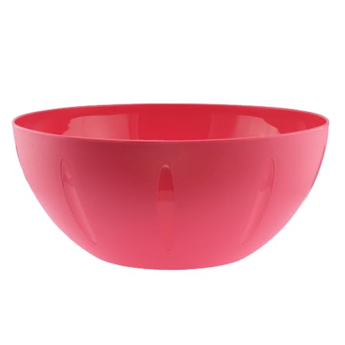 Tazón de plástico rosa de 10 pulgadas para servir YBM HOME miniatura 1