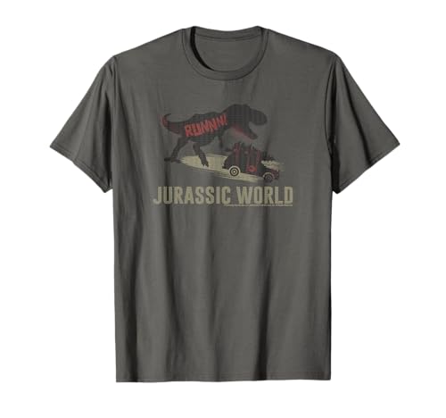 T-shirt Jurassic World de Noël avec motif T-Rex et sapin, coupe confortable
