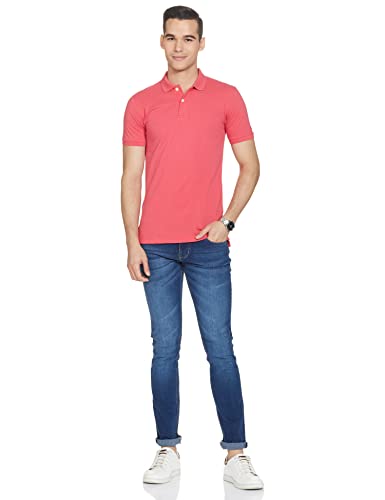 Image of Max Men Solid Slim Fit Polo T-Shirt